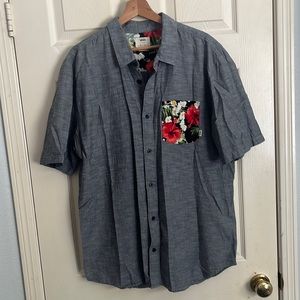 VANS button up with floral detail